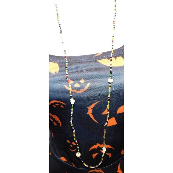 Casual Glass Beaded Necklace With Shell Accents - Picture 4 of 5